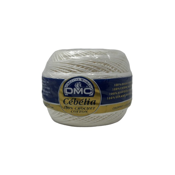 Cebelia‎ Crochet Cotton Blanc N Size 10 50 G DMC Crochet Thread White - Picture 1 of 5
